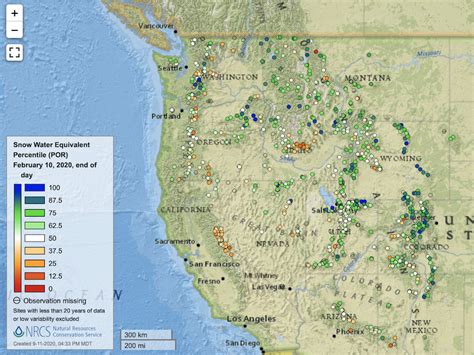 Snotel Interactive Map Snow Depth - Kiley Merlina