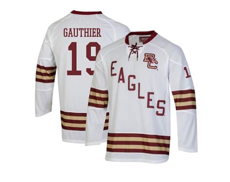 Men's Cutter Gauthier White Throwback Boston College Eagles Hockey ...