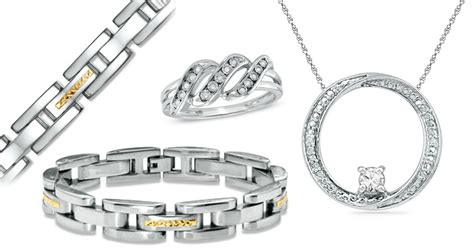 Zales.com: Men's Stainless Steel Bracelet $42.50 (Reg. $200) + Free 2-Day Shipping & More