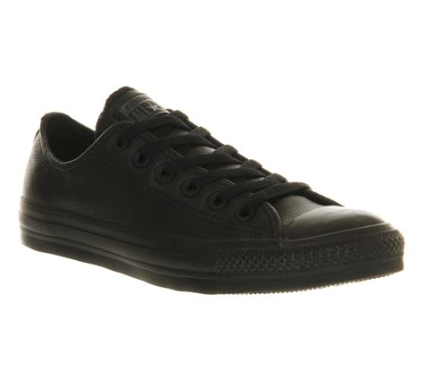 Converse All Star Low Leather in Black for Men | Lyst