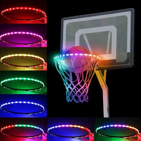 Light Up Basketball Hoop LED Hoop Activated Kit Christmas Ball Sport ...