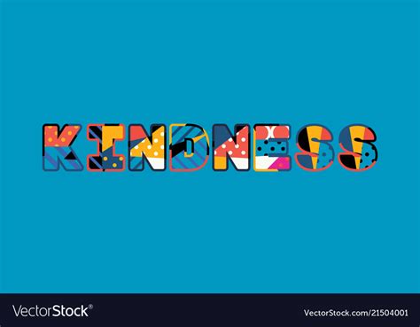 Kindness concept word art Royalty Free Vector Image