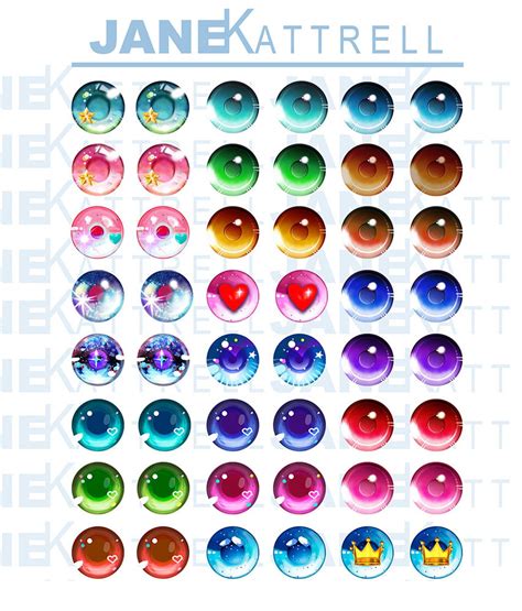 Blythe imprimible DIY Eye Chips PDF Anime 1 Tema - Etsy México | Anime ...