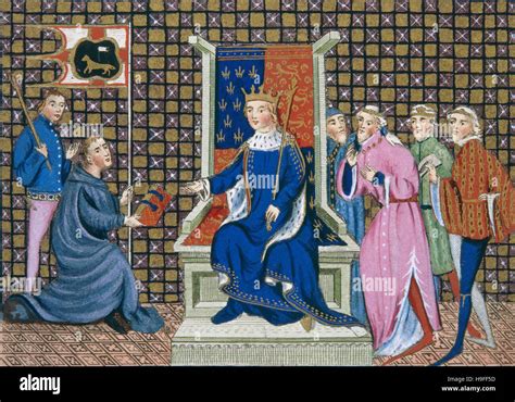 Engraving 14th century , Richard II King of England Stock Photo - Alamy