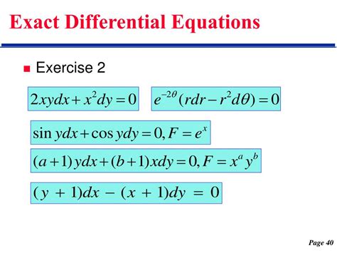 PPT - Chap 1 First-Order Differential Equations PowerPoint Presentation - ID:6110700