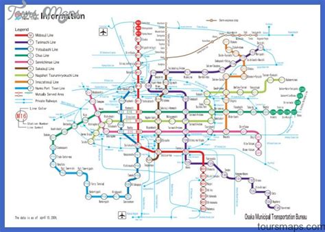 Osaka Map - ToursMaps.com