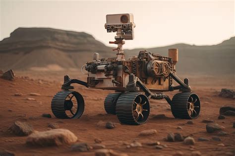 Premium AI Image | A planetary rover moves across the planets surface mars rover