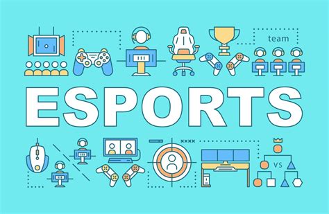 Esports word concepts banner. Computer games tournament. E sports ...