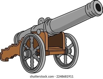 Cannon Vector Illustration Isolated On White Stock Vector (Royalty Free) 2248681911 | Shutterstock