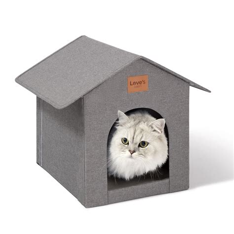 Buy Love's cabin Outdoor Cat House Weatherproof, Insulated Feral Cat ...