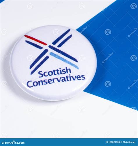 Scottish Conservatives editorial image. Image of badge - 166029105