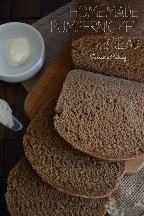 Homemade Pumpernickel Bread - Sarcastic Cooking