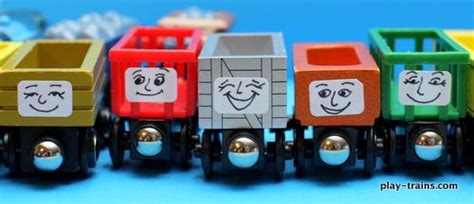 DIY Troublesome Truck Face Stickers for Wooden Trains | Wooden train, Face stickers, Diy