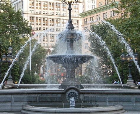 Fountain in City Hall Park; New York City | Fountain in park… | Flickr