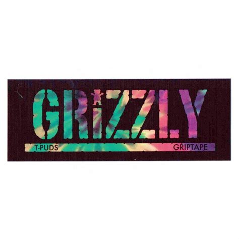 Grizzly Griptape Grizzly Griptape TPuds Stamp Skateboard Sticker ...