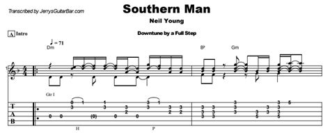 Neil Young - Southern Man Guitar Lesson, Tab & Chords - JGB