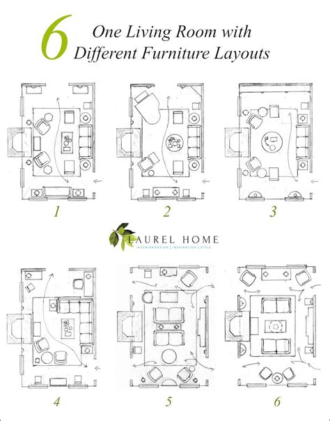 One Living Room Layout - Seven Different Ways! - Laurel Home