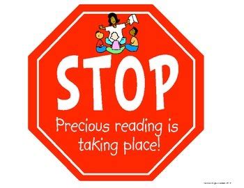 Classroom Management- Quiet Zone Signs & Reading Stop Signs | TpT