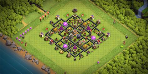 2022 New Town Hall 8 Base Layout With Layout Copy Link - Base of Clans