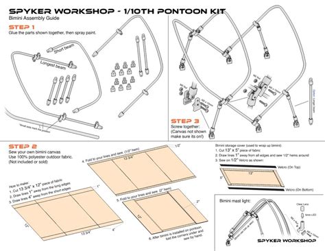 Pontoon Bimini (Top Cover) | Spyker Workshop