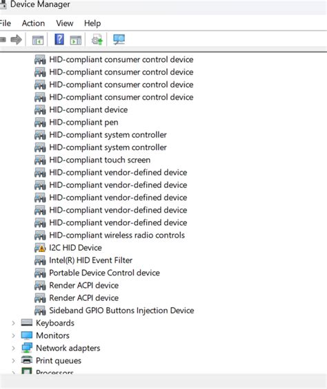 i2c HID DEVICE ERROR CODE 10 - HP Support Community - 8629195