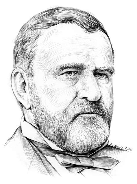 President Ulysses S Grant Drawing by Greg Joens - Pixels