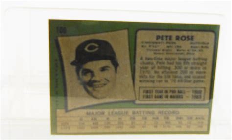 Pete Rose Card 100, Baseball Cards, Sport Fan, Cincinnati Reds, Vintage ...