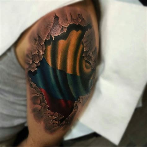 Respect Colombia Tattoo Flag | Best Tattoo Ideas Gallery