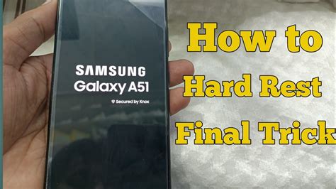 How to Hard Reset SAMSUNG Galaxy A51 | Samsung a51 hard reset - YouTube