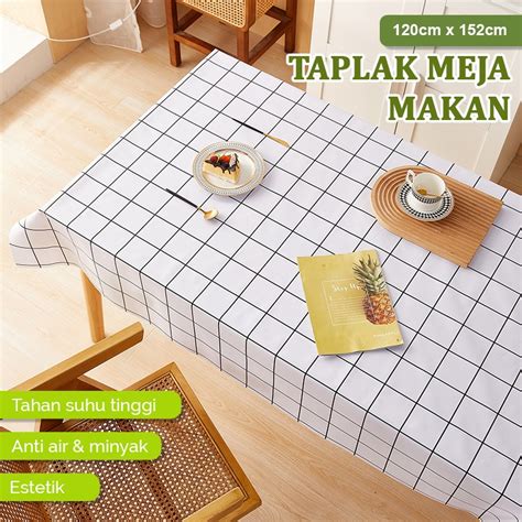 Jual Taplak Meja Ukuran 152X120 Cm/ Taplak Meja Makan/ Taplak Meja Kotak Kotak/ Taplak Meja ...