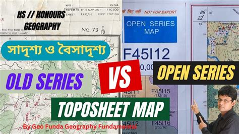 Old Series vs Open Series Toposheet Map ll Class 12 Geography ll ...