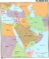 Middle East Political Map | Gifex