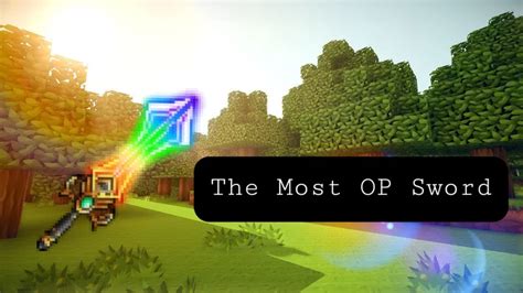 How To Make The Most OP Sword In Minecraft