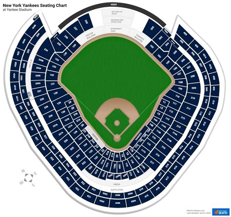 Yankee Stadium Seating Chart With Row And Seat Numbers