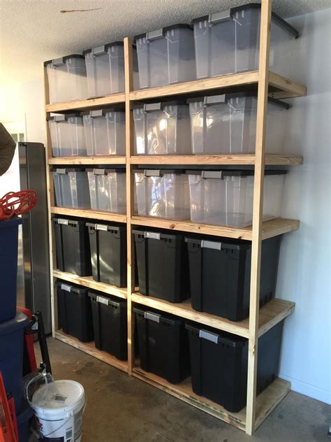 Bin Shelves for Garage Storage : r/somethingimade