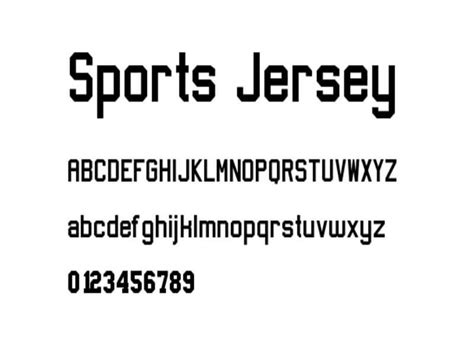 Sports Jersey Font Free Download - Fonts Empire | Jersey font, Free ...