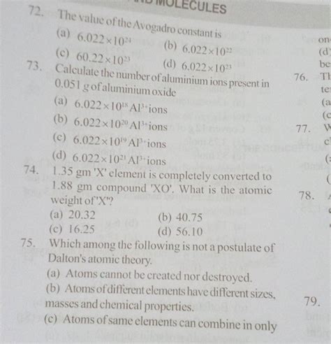 The value of the Avogadro constant is | Filo