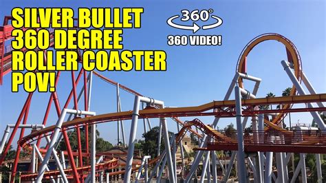 Silver Bullet Roller Coaster 360 Degree POV Knott's Berry Farm ...