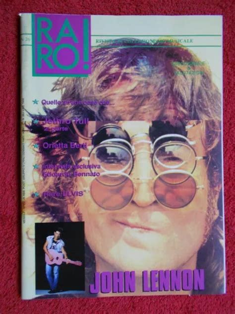 RIVISTA RARO 26/1992 John Lennon Jethro Tull Orietta Berti Bennato Elvis No cd EUR 19,99 ...