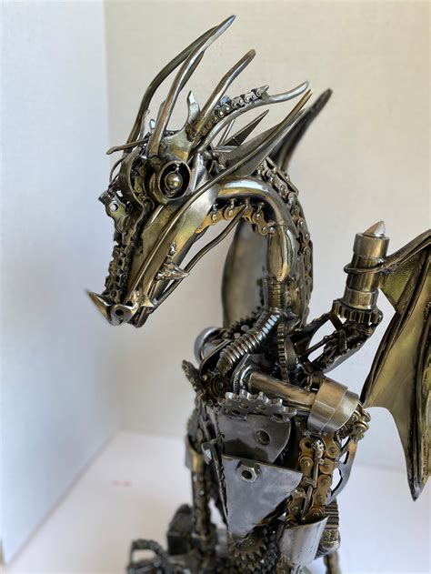 Metal dragon sculpture / dragon / dragon art / | Etsy