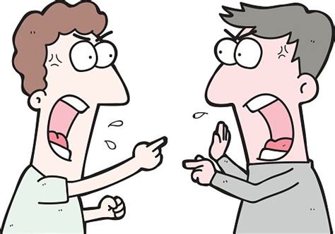 Cartoon Two People Arguing Stock Clipart | Royalty-Free | FreeImages