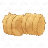 Abeka | Clip Art | Two Round Hay Bales