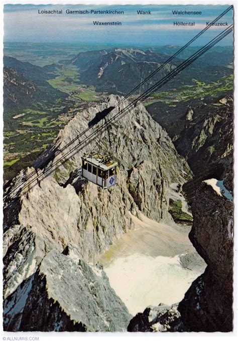 1978 Zugspitze's cable car, Region Bavaria - Germany - Postcard - 355