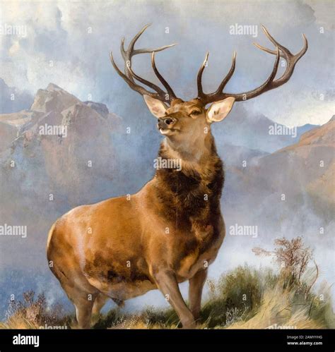 The Monarch of the Glen, painting by Edwin Landseer, 1849-1851 Stock ...