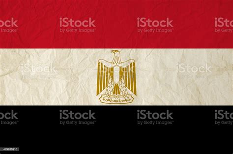 Flag Of Egypt With Old Vintage Paper Texture Stock Photo - Download Image Now - 2015, Abstract ...