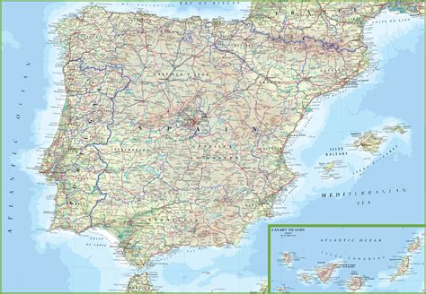 Spain Map Cities And Towns - United States Map