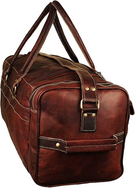 Duffel Bag Over-sized Genuine Leather Weekend Bags for Men Holdall ...