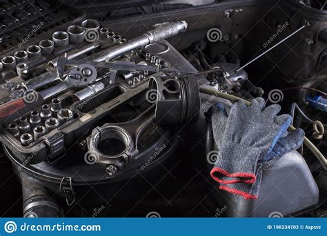 Car service. stock photo. Image of automotive, mechanic - 196234702