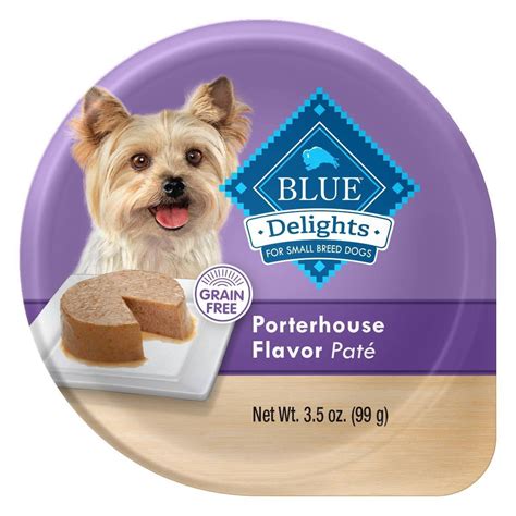 Blue Buffalo Delights Grain Free Paté Small Breed Wet Dog Food 3.5 oz ...