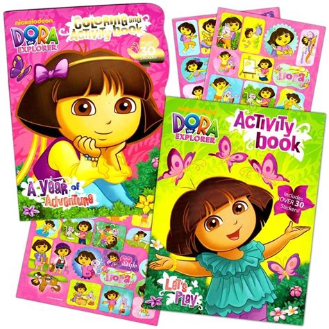 Buy Dora the Explorer Coloring Book Set (2 Coloring Books) Online at ...